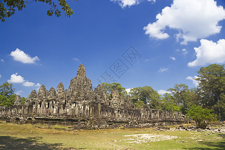 柬埔寨吴哥托姆旅游佛教徒世界历史遗产寺庙考古学遗迹雕像纪念碑图片