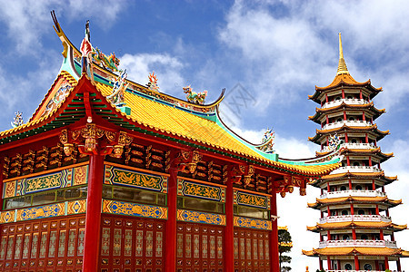中国圣殿和寺庙传统艺术建筑学信仰崇拜上帝宗教精神佛教徒文化图片