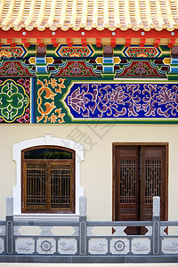 中华传统建筑结构住宅古董建筑学房子入口窗户文化历史遗产图片