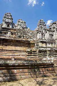 柬埔寨 塔胶建筑崇拜佛教徒建筑物雕刻收获雕塑考古学遗迹寺庙图片