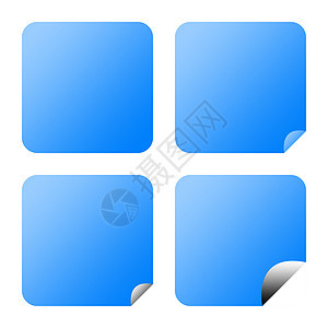 空白蓝按钮蓝色价格回收圆形坡度正方形图形化纽扣角落贴纸图片