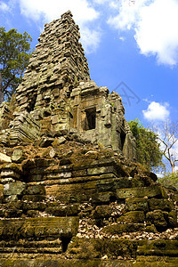 柬埔寨帕利莱寺庙雕塑地标遗产建筑物纪念碑帝国王国收获砂岩历史图片