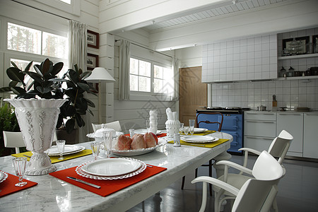 餐饮室内用餐装饰厨房木头食物水果家具富裕财产房间图片
