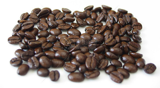 咖啡饮料咖啡店白色棕色豆子图片