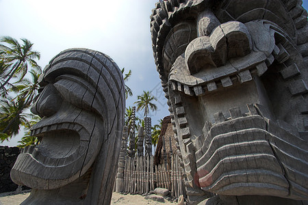 木偶神像木头旅行热带情调假期传统宗教历史性偶像棕榈图片