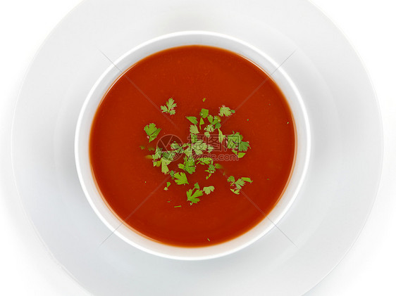 番茄汤美食餐厅食物蔬菜红色小路草药午餐活力盘子图片