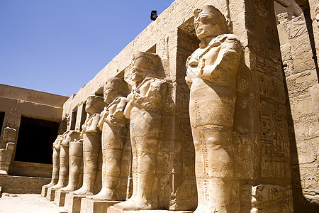 卡纳克寺庙考古学纪念碑王国雕塑地标文字法老沙漠岩石旅行图片