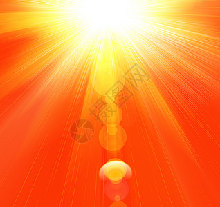 炎热的夏日阳光晴天日落红色插图辉光射线太阳橙子黄色天空图片