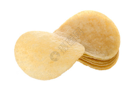 土豆薯片零食宏观芯片垃圾小吃盐渍育肥食物油炸营养图片