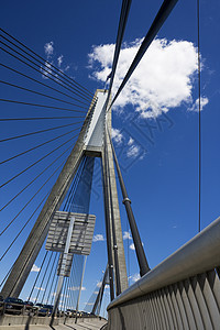 安扎克桥 悉尼建筑学地标桥梁电缆跨度穿越运输城市工程金属背景图片