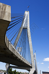 安扎克桥 悉尼工程运输跨度地标穿越建筑学桥梁金属电缆城市图片