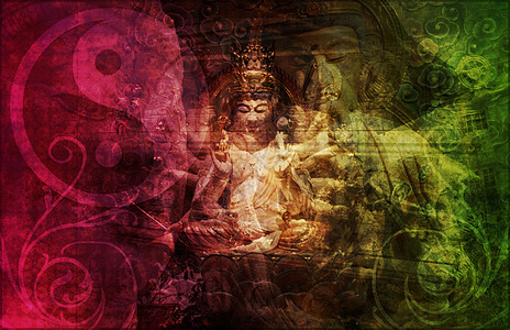 佛海报佛教徒祷告寺庙旅行信仰墙纸宗教睡眠图片