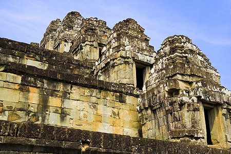 柬埔寨金边拜光寺建筑旅行世界佛教徒雕塑废墟宗教帝国高棉语建筑学图片