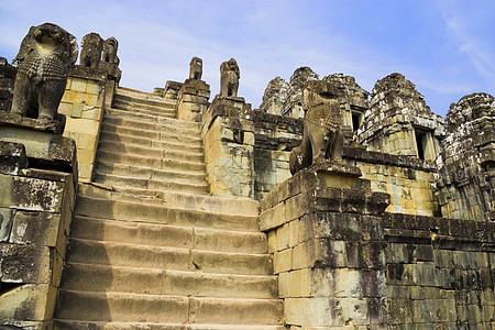 柬埔寨金边拜光寺世界建筑物宽慰佛教徒地标历史雕像遗迹旅游王国图片