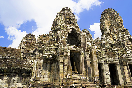 柬埔寨吴哥托姆废墟遗产宗教雕刻地标王国收获建筑物帝国建筑学图片