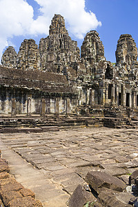 柬埔寨吴哥托姆世界废墟雕像寺庙建筑物收获建筑纪念碑高棉语旅游图片