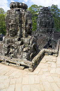 柬埔寨吴哥托姆历史地标文化宗教废墟建筑学帝国佛教徒崇拜旅游图片