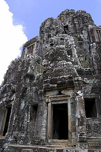 柬埔寨吴哥托姆王国遗产帝国收获考古学雕像宽慰地标寺庙高棉语图片