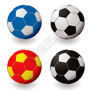 足球运动反射阴影黑色插图黄色收藏红色蓝色游戏背景图片
