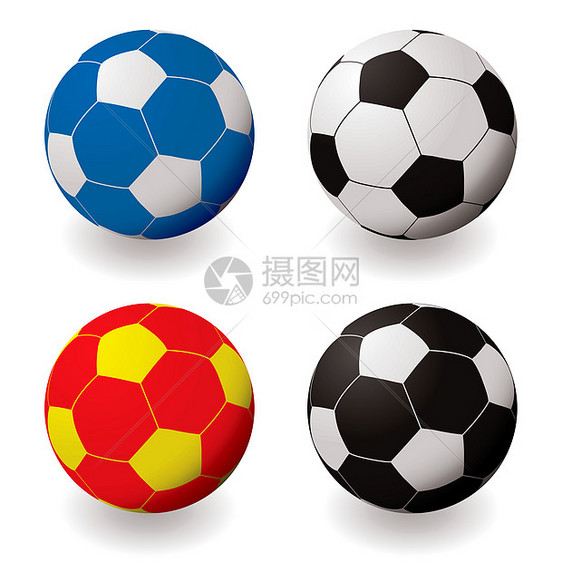 足球运动反射阴影黑色插图黄色收藏红色蓝色游戏图片