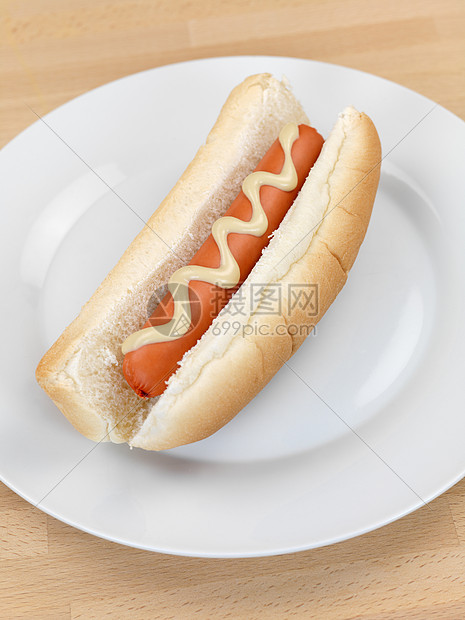 热狗牛肉香肠小吃用餐食物调味品宏观饮食垃圾午餐图片