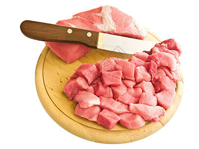 切肉肉猪肉营养鱼片纸板熏肉食物牛肉图片