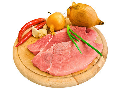 肉类和蔬菜猪肉辣椒洋葱胡椒鱼片牛扒腰部营养倾斜食物图片