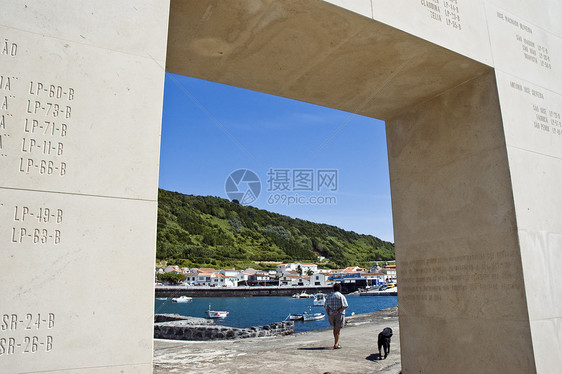 皮科岛鲸鱼捕鲸者纪念碑旅行村庄假期码头海洋雕塑纪念馆旅游远景娱乐图片