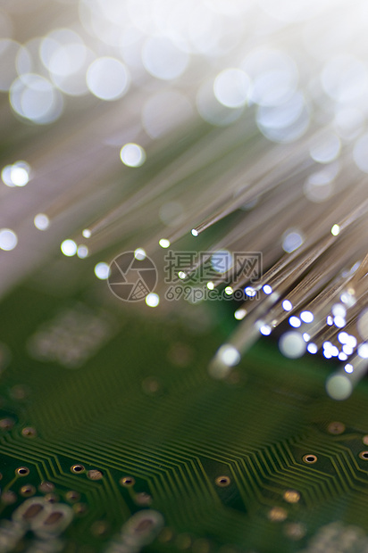 带细节和光效应的光纤图片网络高科技电子产品技术纤维光学互联网数据金属电缆图片