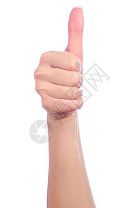 女性举手计数生活棕榈商业数字一部分剪辑手臂白色身体手势图片