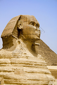 埃及 sphinx 和金字塔监护人建筑学艺术纪念碑考古学传说地标法老旅行历史图片