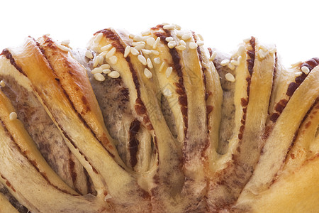 红豆糊饼 紧闭式孤立小麦面包馒头糕点食物宏观早餐棕色小吃烘烤图片