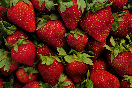 红色草莓堆营养浆果农业杂货店收成食品农作物水果植物杂货图片