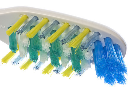 孤立的牙刷口服家庭牙齿洗手间宏观牙科牙医塑料浴室卫生图片
