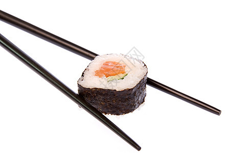 寿司加筷子食物美食餐厅文化午餐海鲜传统图片