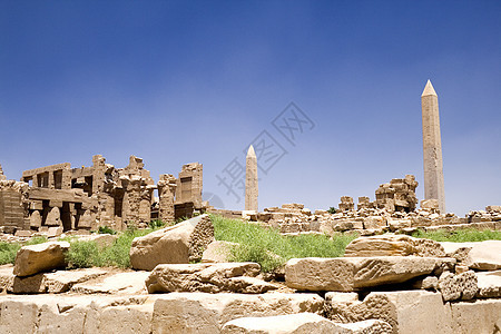 卡纳克寺庙象形纪念碑旅行王国法老历史岩石沙漠雕像地标图片