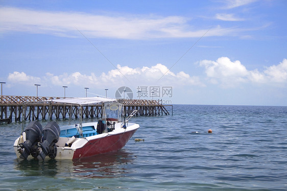 木制喷气船和木制喷嘴海峡海岸螺旋桨运输海洋木头热带图片