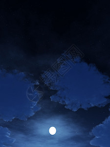 夜间时间卫星月亮天空月光蓝色气氛景观天气白色星星图片