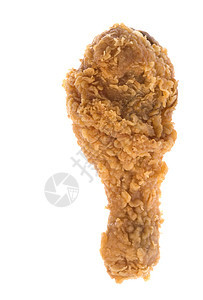 孤立的炸鸡食品宏观脂肪食物家禽垃圾午餐营养餐厅美食图片