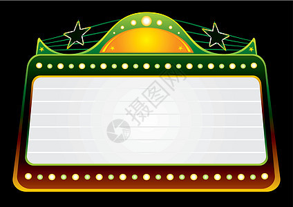 模板空白夜店横幅入口大片庆典电影展示马戏团公告图片