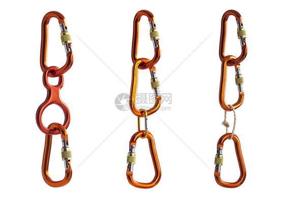 最弱链接密封绳索橙子剪辑领带静物齿轮安全登山图片