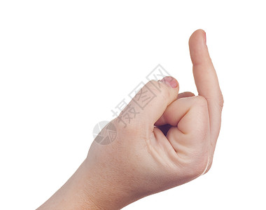 手势符号展示女士侮辱身体枝条指甲语言概念图片