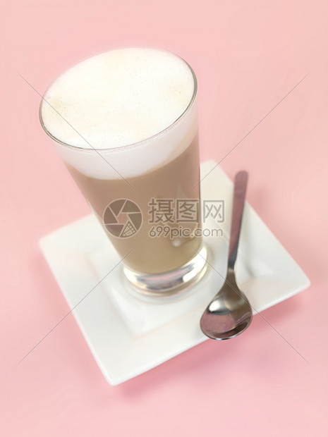 脱拿铁巧克力牛奶白色早餐咖啡杯咖啡店棕色味道玻璃饮料图片