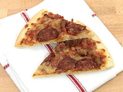 新鲜披萨用餐火腿美食营养饮食育肥食物餐厅午餐洋葱图片