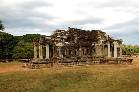柬埔寨吴哥瓦的图书馆(Angkor Wat)图片