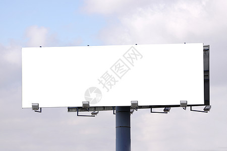 广告牌背景帆布城市木板路标横幅天空促销营销商业账单图片