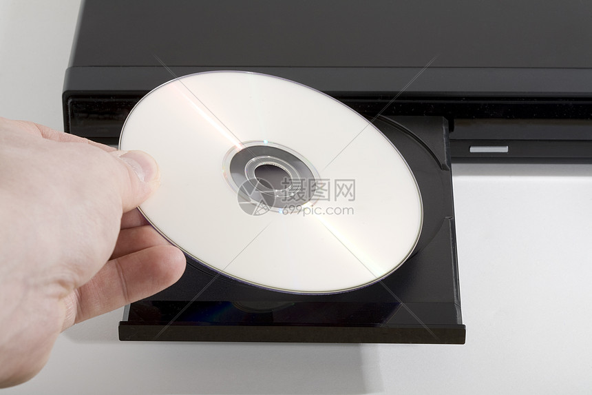 打开 dvd 玩家记录磁盘袖珍音乐播放器光盘按钮力量娱乐控制电影图片