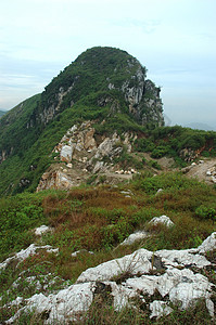 卡尔斯特山天空石灰石高原丘陵图层山峰地质学远足科学旅行图片