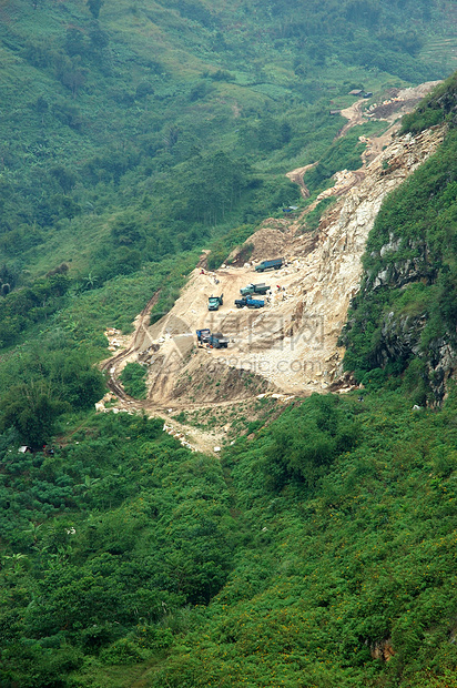 开采大理石工业石头矿石岩石生产露天地区工厂图片