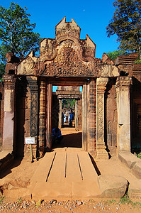 柬埔寨的Gopura入口图片